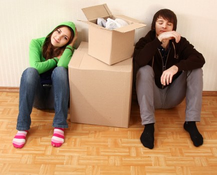 Careful loading of furniture and boxes for an Edgware move