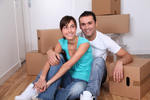 Edgware removal van prepared for a home move