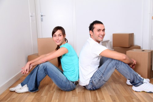 Household items being estimated by volume for an Edgware move