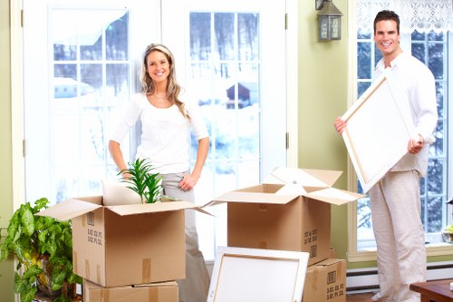 Local house movers handling a residential relocation in Edgware